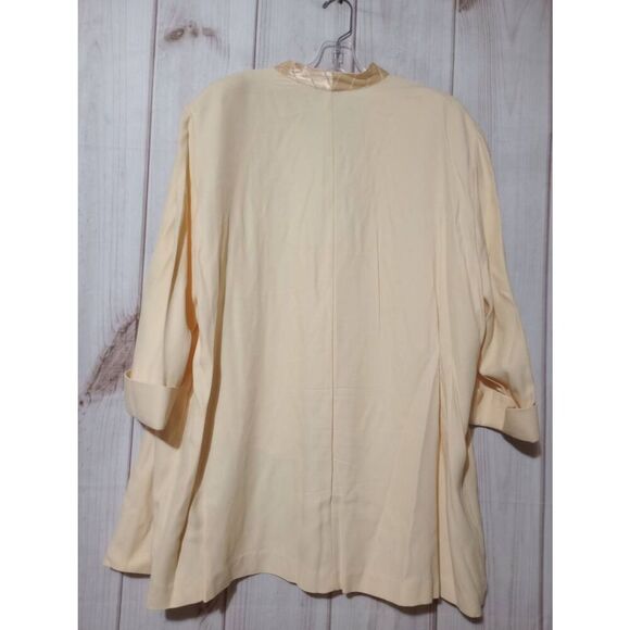 Perception Blazer Ladies 22‎ Butter Yellow Vintage - Picture 2 of 7